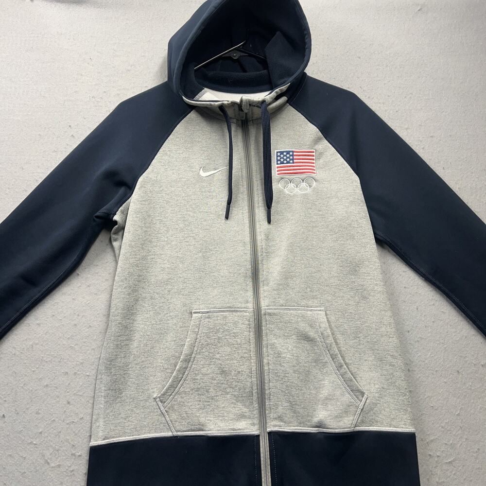 Nike Team USA Therma Fit‎ Hoodie Womens M Olympic Full Zip USA Patch Team USA